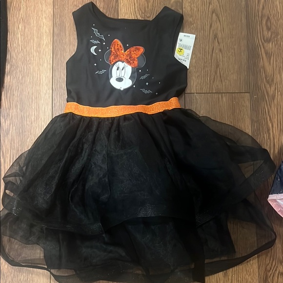 Disney Minnie Mouse Halloween Dress - Black and Orange - Picture 1 of 1